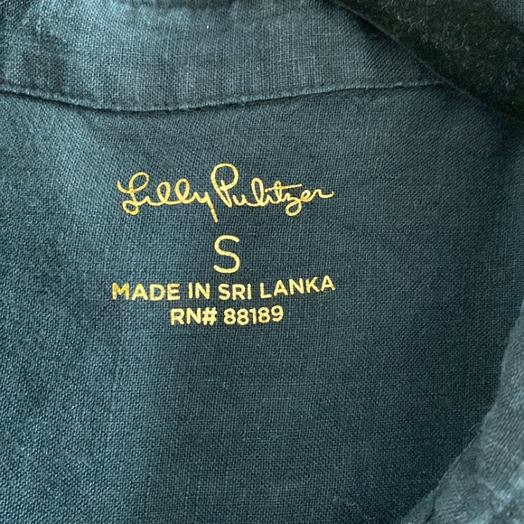 Lilly Pulitzer linen shirt. - Picture 4 of 7
